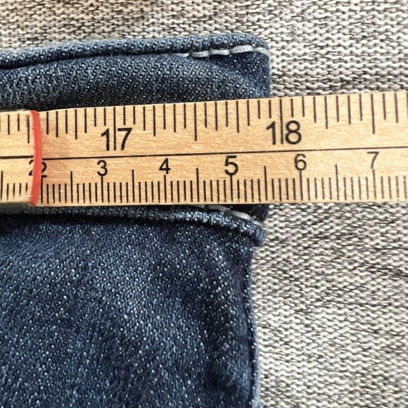 Rock & Republic Jeans Women 14 Blue Kendall Bootcut Mid Rise Medium Wash Cropped - Picture 5 of 13